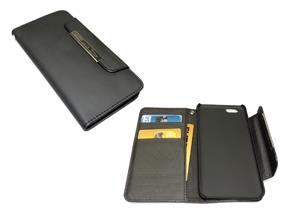 9417273 Sandberg 405-34 iPhone 6 Flip wallet, sort Deksel med kortholder til iPhone 6